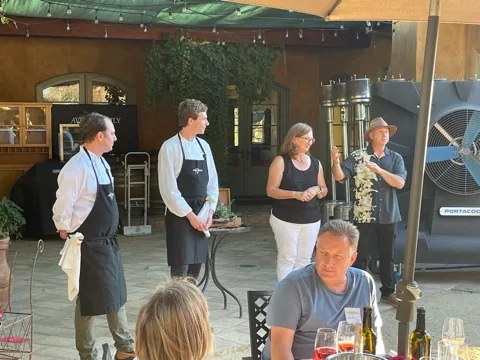Wine Dinner at Aver Family Vineyards — California