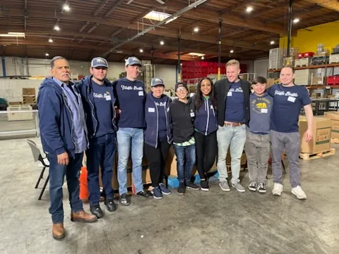 Volunteering at the Food Bank — California