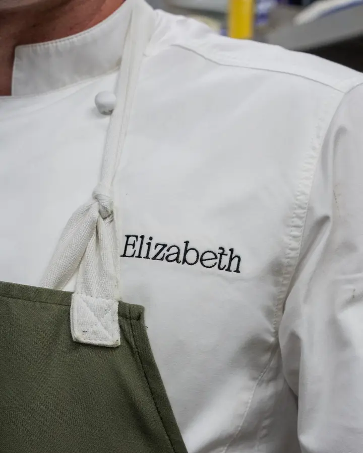 Jason McKinney in his Elizabeth chef whites