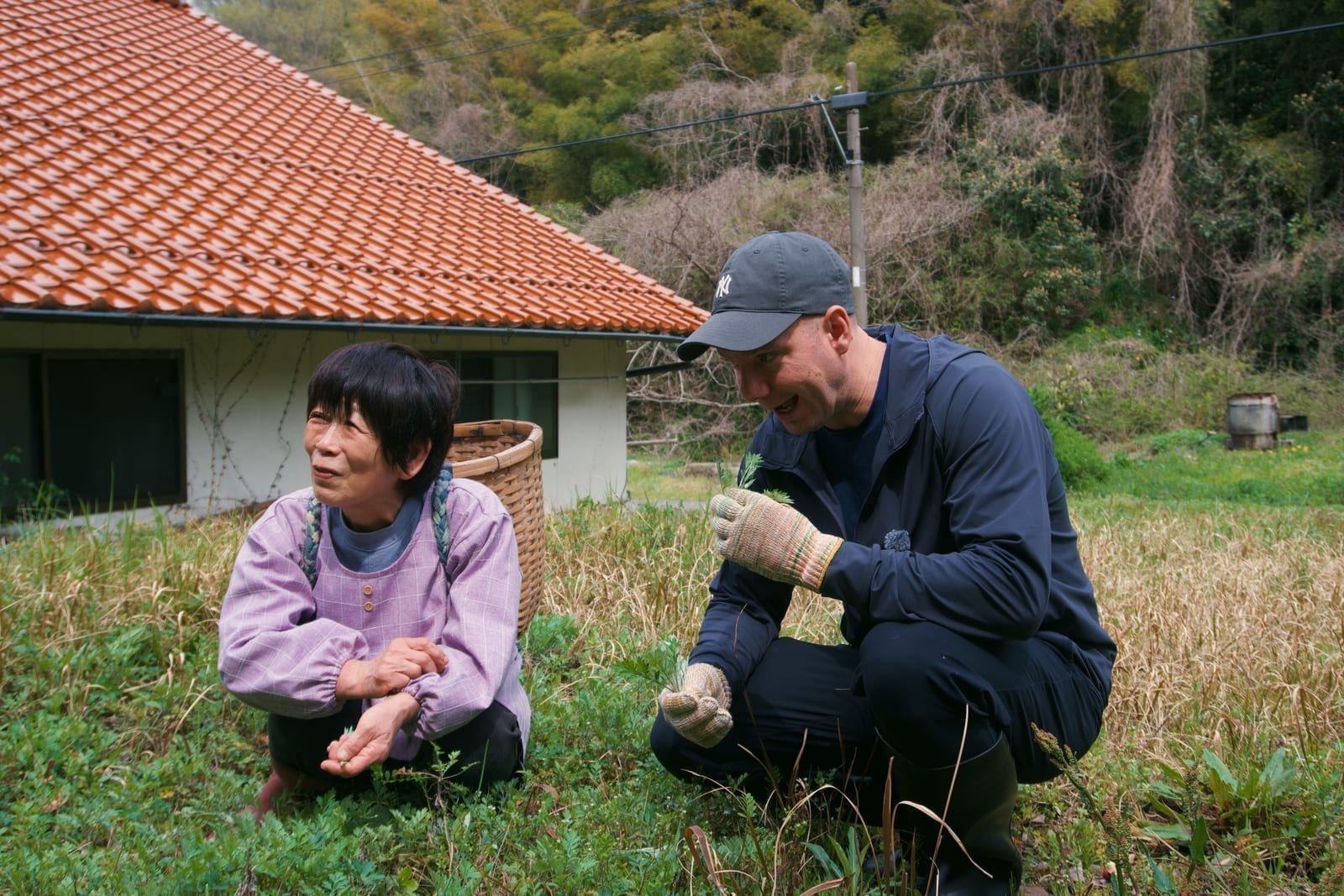 Foraging in the hills with a grandmother
