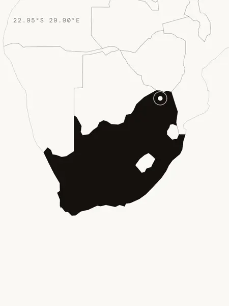 Illustrated map of South Africa